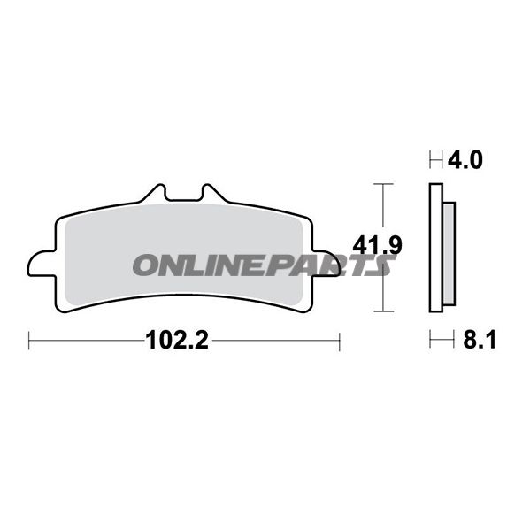 Bremseklods Sinter Carbon Scr Trwoder 7320012