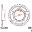 Bag tandhjul 42Tooth Pitch 525Inner Diameter 101 Bolt Spacing 124