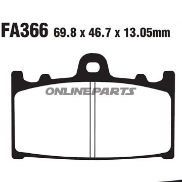 Bremseklods Sinter Hh Ebc Fa366hhaltn 7875487