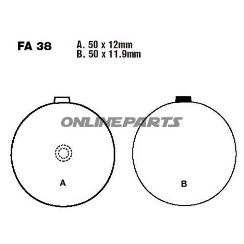 Bremseklodser Semi-Sintered V Ebc
