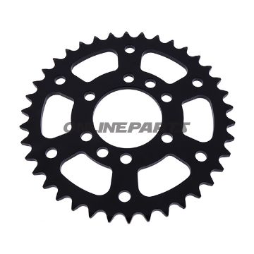 Bag tandhjul 38 Tooth Pitch 520 Blackinner Diameter 064 Bolt Spacing 084