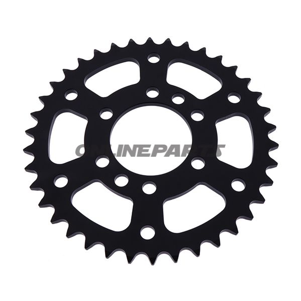 Bag tandhjul 38 Tooth Pitch 520 Blackinner Diameter 064 Bolt Spacing 084