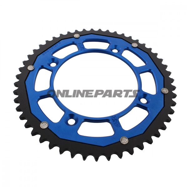 Tandhjul Dual 50Z tænder 520 blå ZF Indre diameter 125 Hulcirkkel 150