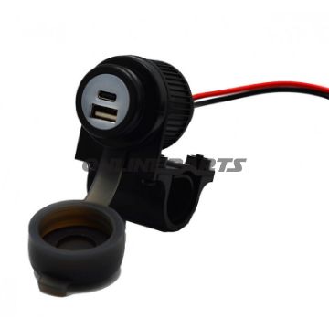 Doppelsteckdose USB ALBRECHT USB A+C 3A Quick Charge