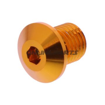 BLANKING PLUG SPEJL GEVIND DAYTONA M10X1.25MM 11MM GULD HØJRE