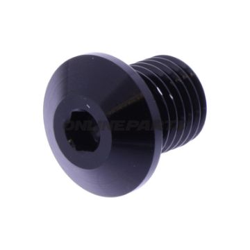 BLANKING PLUG SPEJLGEVIND DAYTONA M10X1.25MM 11MM SORT HØJRE