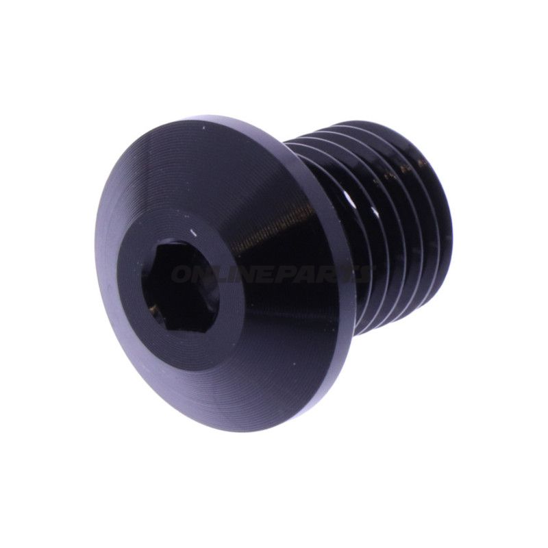 Abdeckschraube f�r Spiegel Daytona M10 x 1.25 mm 11 mm schwarz rechts 