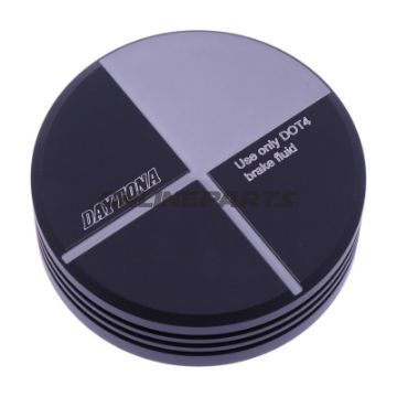 DÆKSEL BREMSEVÆSKE RESEVOIR DAYTONA CNC ANODISERET ALUMINIIUM BAG