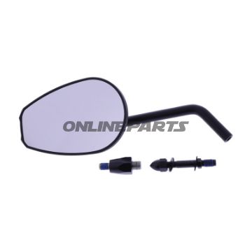 SPEJL SORT UNI DAYTONA VENSTRE ALU