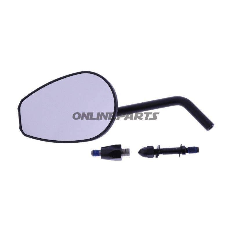 SPEJL SORT UNI DAYTONA VENSTRE ALU