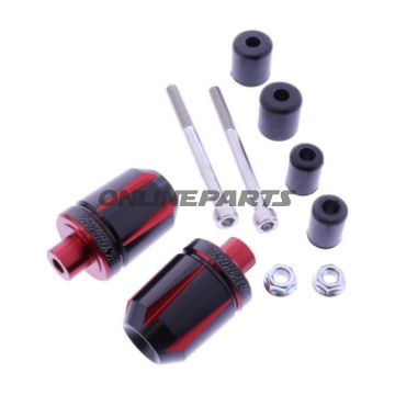 BARENDERNE ALU DAYTONA SORT/RØD IND 14-19 MM