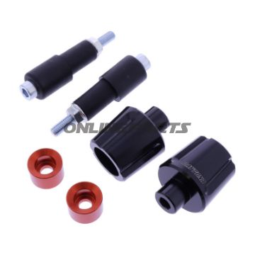 BAR ENDS ALU DAYTONA SORT/ORANGE IND 14-19 MM