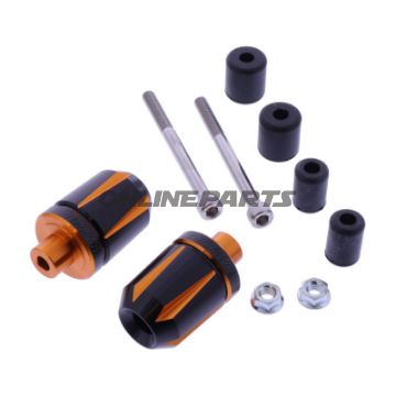 BAR ENDS ALU DAYTONA SORT/ORANGE IND 14-19 MM