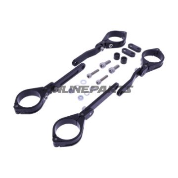 LAMPEHOLDER DAYTONA 41MM JUSTERBAR SORT