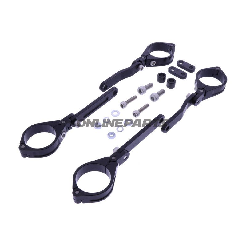 LAMPEHOLDER DAYTONA 41MM JUSTERBAR SORT