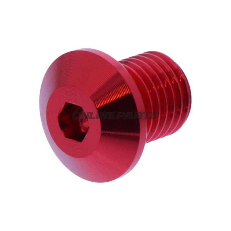 BLANKING PLUG SPEJL GEVIND DAYTONA M10X1.25MM 11MM RØD VENSTRE