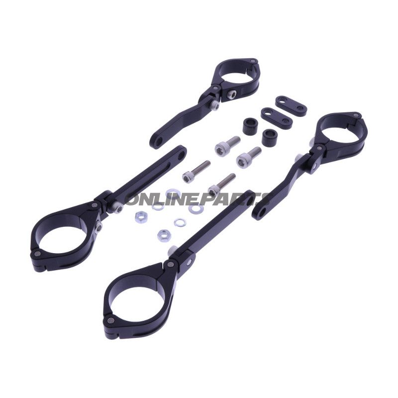 LAMPEHOLDER DAYTONA 39MM JUSTERBAR SORT