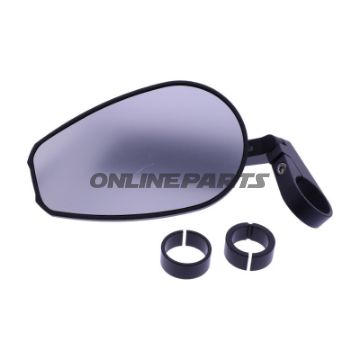 MIRROR BAR END DAYTONA KORT ALU SORT