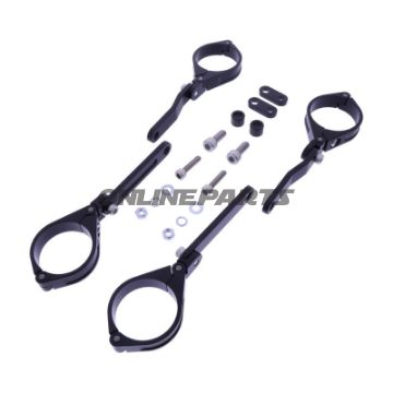 LAMPEHOLDER DAYTONA 49MM JUSTERBAR SORT