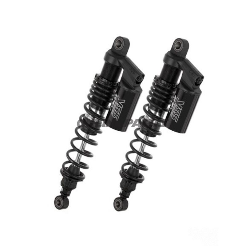 YSS TWIN STØDDÆMPER JUSTERBAR SORT UDGAVE