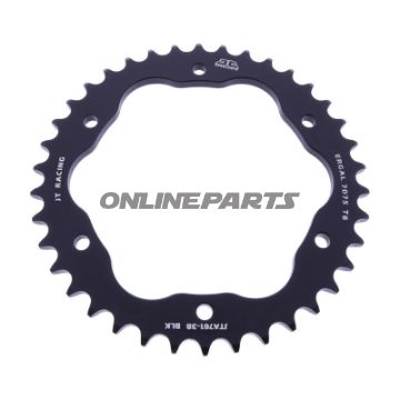 BAGESTE TANDHJUL ALUMINIUM 38 TAND PITCH 525 SORT TIL TANDHJULSBÆRER 7585029