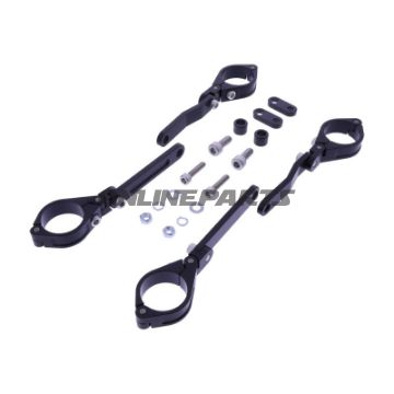 LAMPEHOLDER DAYTONA 35MM JUSTERBAR SORT