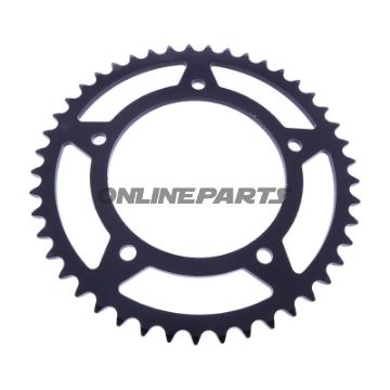 BAGESTE TANDHJUL 45 TAND PITCH 520 SORT INDVENDIG DIAMETER 125 BOLTAFSTAND 150