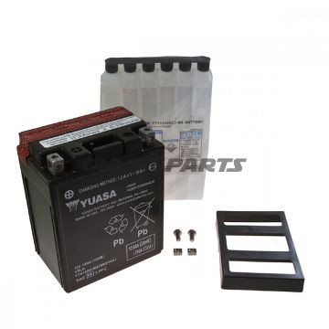 Motorradbatterie Yuasa YTX14AH-BS inklusive Säurepack 12 V 12 Ah