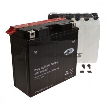 Motorcykelbatteri Yt14b-Bs Jmtincluding Acid Pack