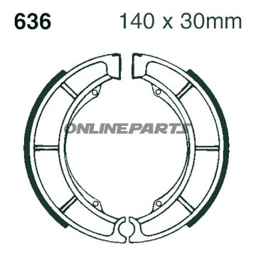 EBC Bremsbacker med fjeder