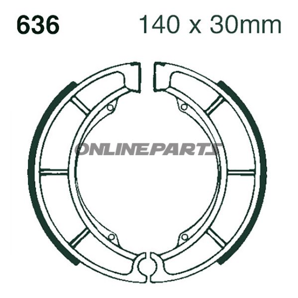 EBC Bremsbacker med fjeder