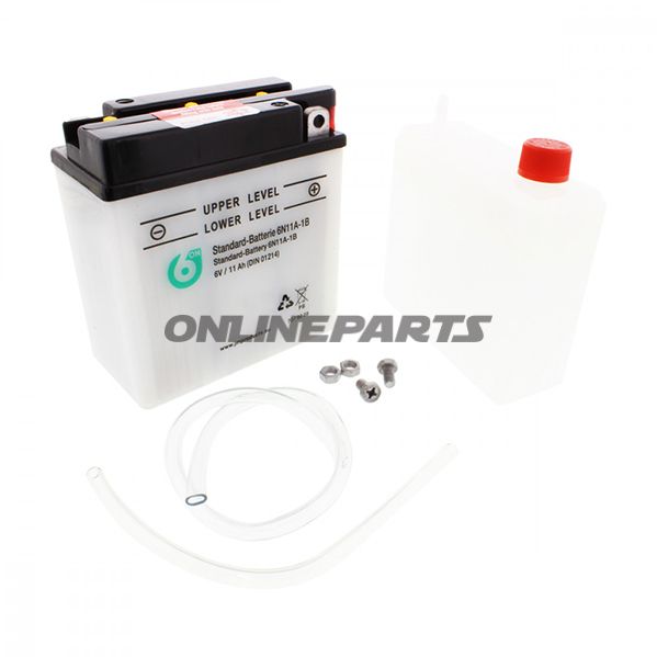 Motorcykelbatteri 6N11a-1B 6-Onincluding Acid Pack 7073109
