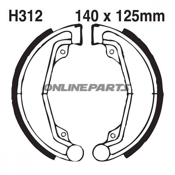 EBC-Bremseklodser med fjeder, gerillet