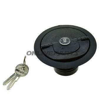 Tankdækslet med nøgle