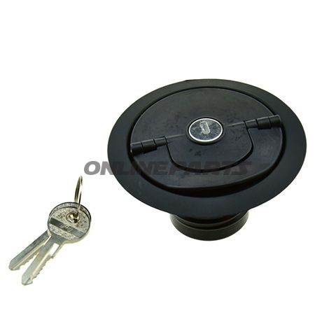 Tankdækslet med nøgle