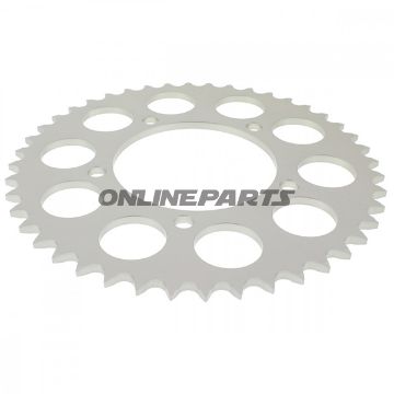 Bag tandhjul Alu 44 Tooth Pitch 520 Silveresjot Inner Diameter 100 Bolt Spacing 120