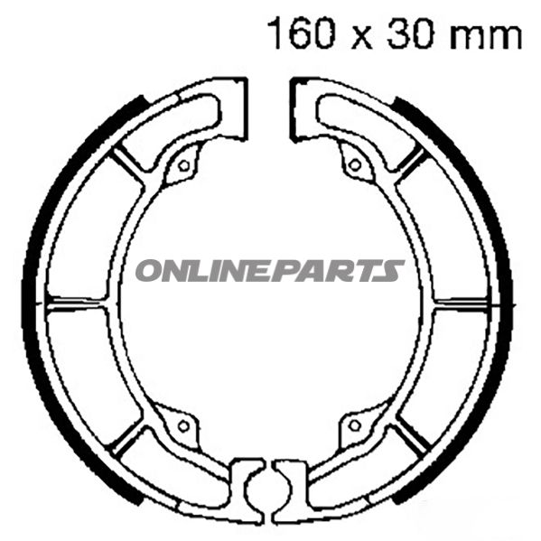 EBC Bremsbacker med fjeder