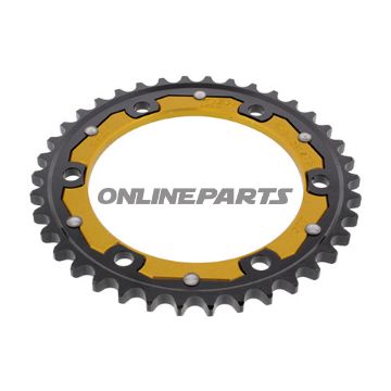 Tandhjul Dual 38Z tænder 530 guld ZF Indre diameter 130 Hulmønster 150