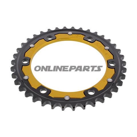 Tandhjul Dual 38Z tænder 530 guld ZF Indre diameter 130 Hulmønster 150