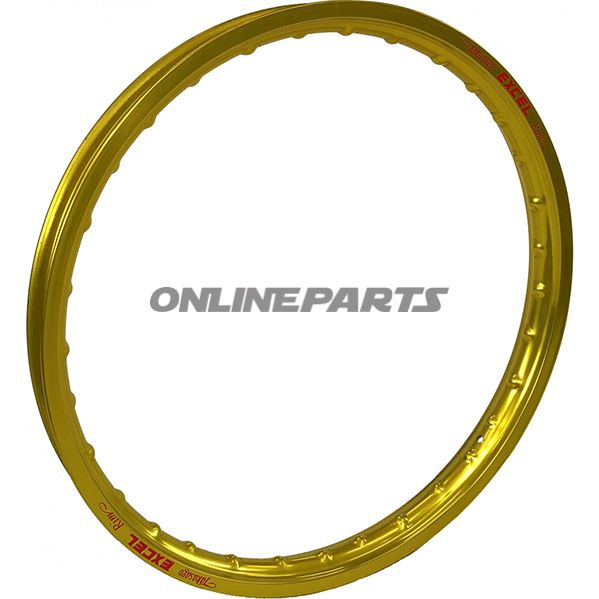 Felge Alu Excel 2.15 X 19 gul 36H