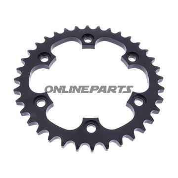 Tandhjul 36Z tænder 530 Indre diameter 111 Hulmønster 135 til Royal Enfield Continental 535 GT EFI