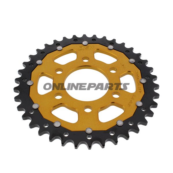 Bag tandhjul Dual 38 Tooth Pitch 525 Goldzf Inner Diameter 61.5 Bolt Spacing 088 til Royal Enfield Himalayan 411
