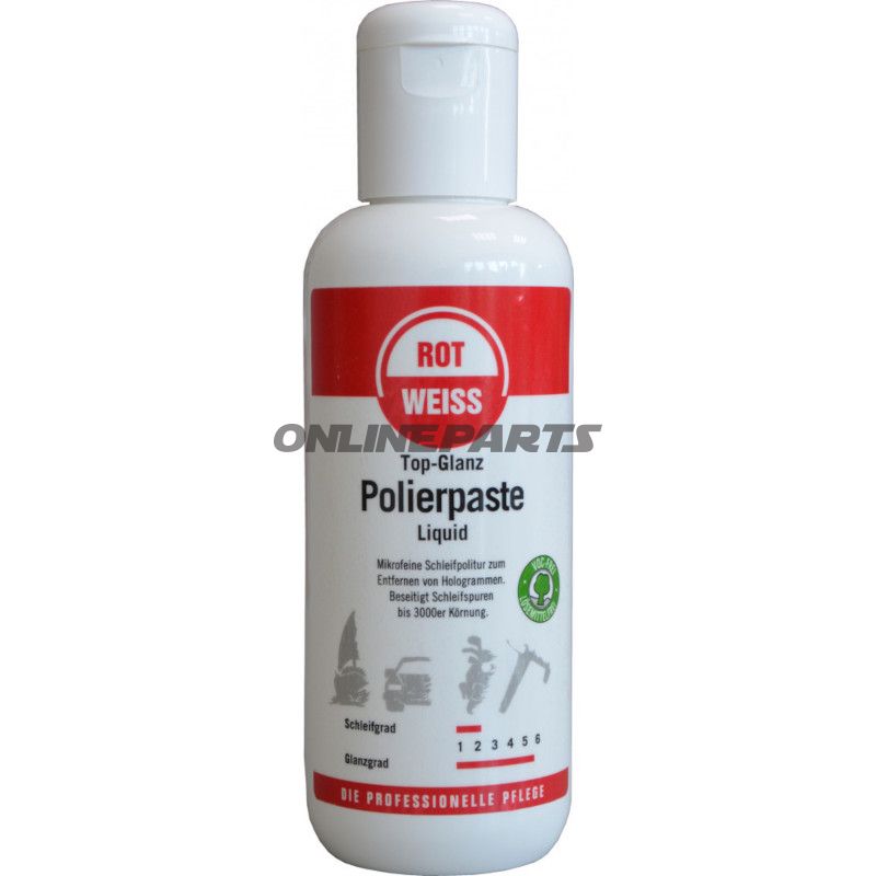 Polierpaste LIQUID 250 ml TOPGLANZ Rot-Weiss