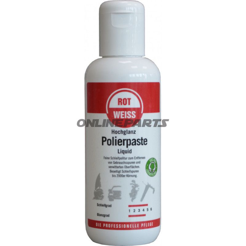 Polierpaste LIQUID 250 ml HOCHGLANZ Rot-Weiss