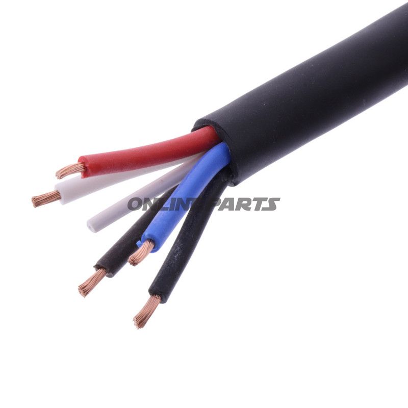 Kabel H05RR-für 5X1.5 schwarz Packung 1 Meter