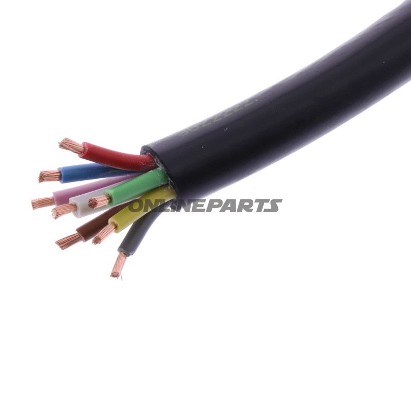 Kabel H05VV-für 8X1.5 schwarz Packung 1 Meter