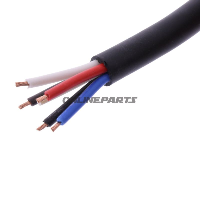 Kabel H05RR-für 5X1.5 schwarz Packung 2.5 Meter