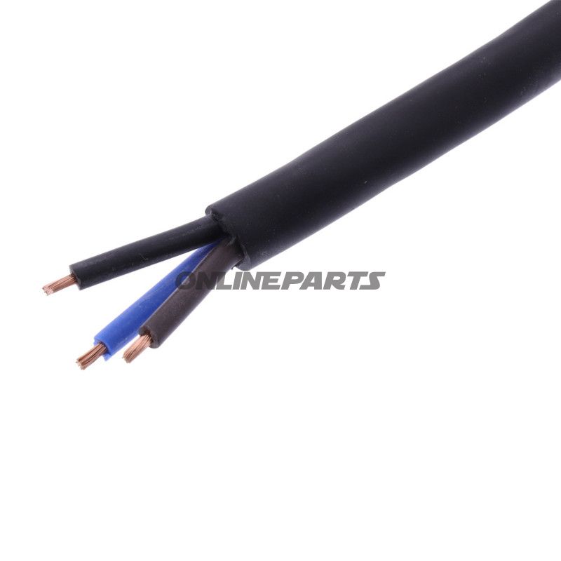 Kabel H05RR-für 3x1.5 schwarz Packung 2.5 Meter