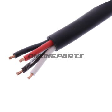 Kabel H05RR-für 4X1.5 schwarz Packung 5 Meter