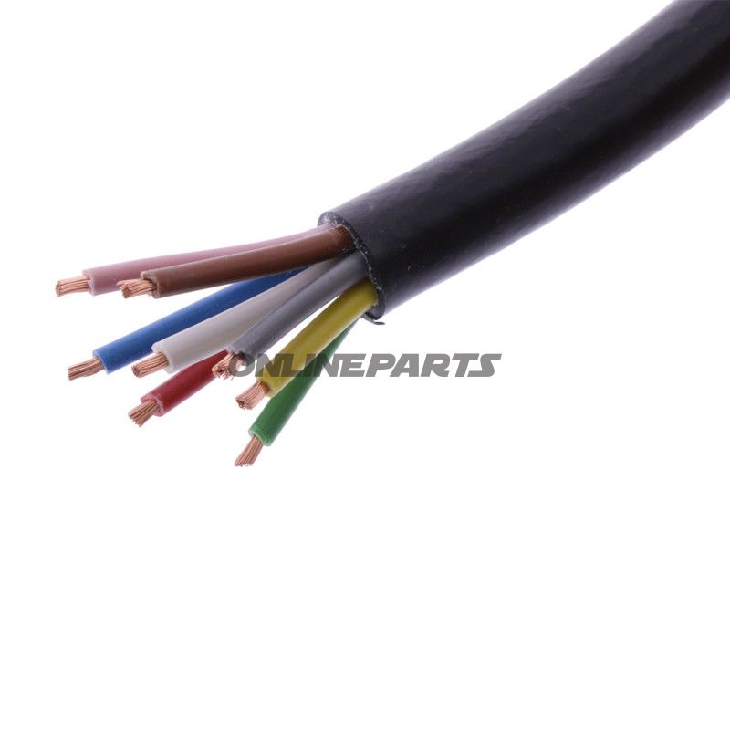 Kabel H05VV-für 8X1.5 schwarz Packung 5 Meter